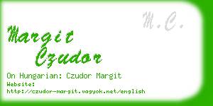 margit czudor business card